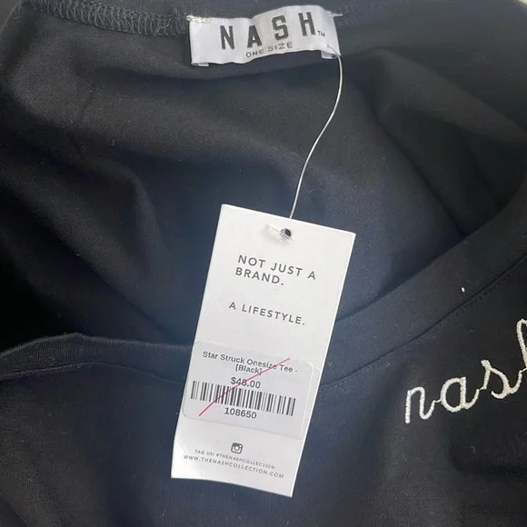 NWT Nashville Starstruck One Size Cropped T-Shirt - Picture 4 of 4